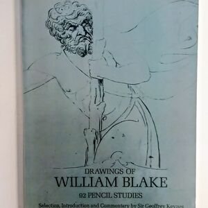 Vintage 1970 Drawings of William Blake 92 Pencil Studies Geoffrey Keynes Dover